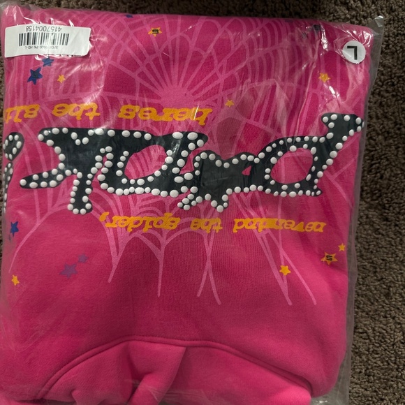 pink spider hoodie